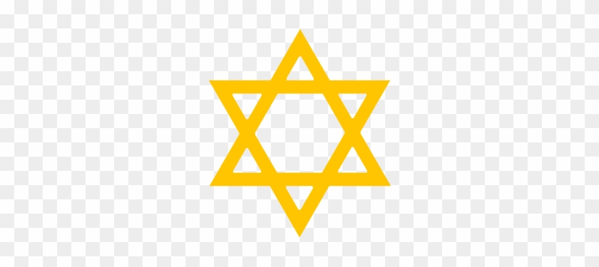 Religious And Mythical Clipart - Yellow Star Of David #562267