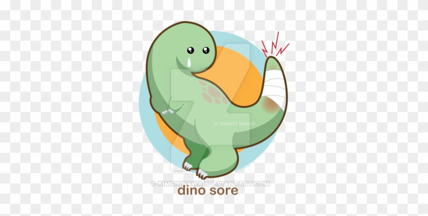 Dino Sore By Kimchikawaii - Sticker #562285