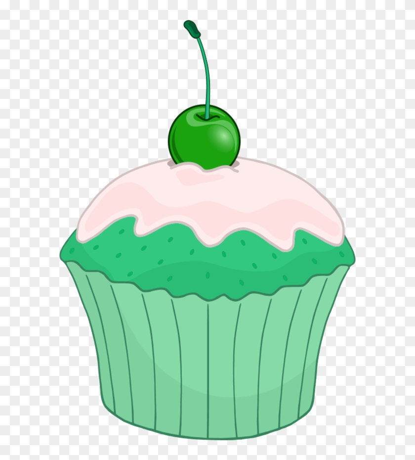 Green Cupcake Clip Art At Mzayat - Cupcake Clip Art #562412