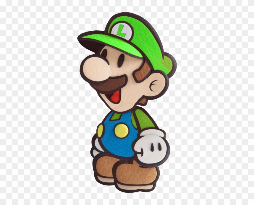 Paper Luigi- Sticker Star Style By Fawfulthegreat64 - Paper Mario Color Splash Luigi #562445