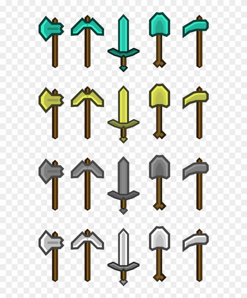 Swords Printables - Minecraft Axe Vs Sword #562564