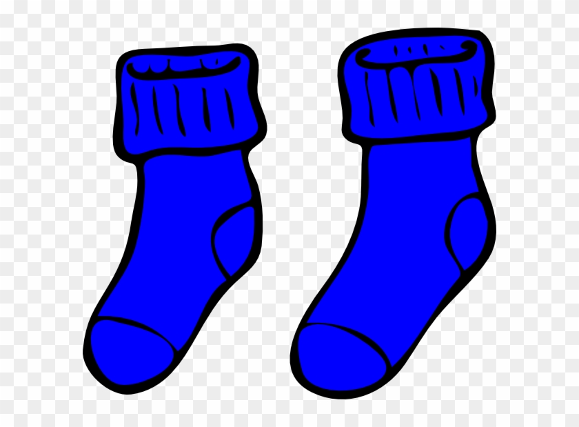 Blue Socks Clip Art At Clker - Blue Socks Clipart #562674