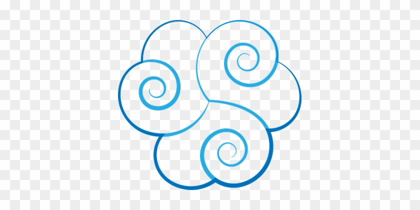 Cloud Celtic Blue Illumination Triskell Sy - Celtic Cloud #562767