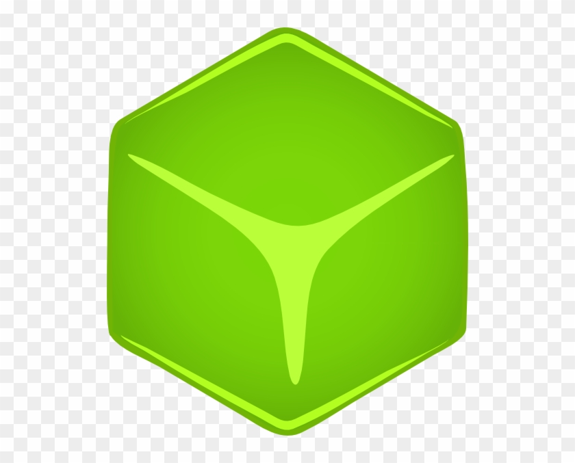 Green 3d Cube Clip Art At Clker - Cubo Verde Png #562795