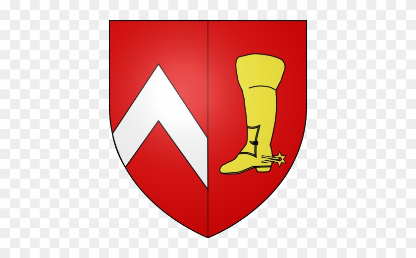 Coat Of Arms Of Aresches Municipality In France Displays - Boot Coat Of Arms #562804