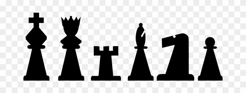 Chess Pieces Set Silhouette Isolated Black - Chess Pieces Clip Art #562843