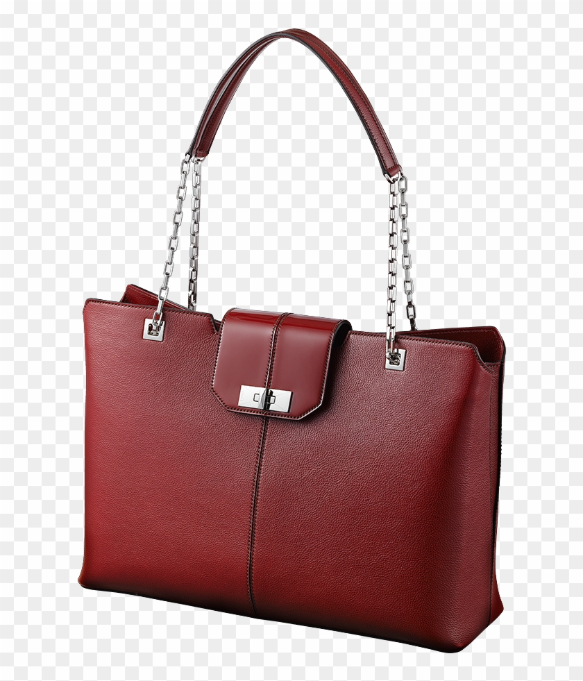 Red Cartier Handbag Tote Png Clip Art - Cartier Bags #562951