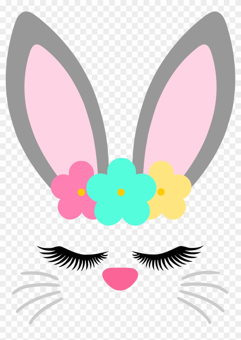 bunny face clipart