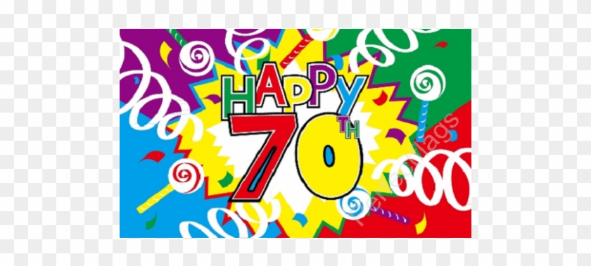 Happy 70th Birthday Flag - Happy 18th Birthday Banner #563104