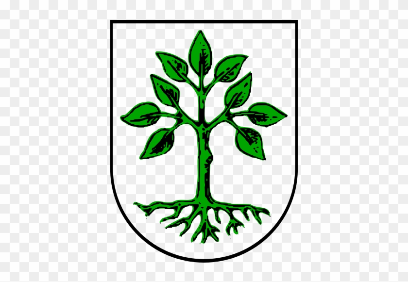 Alder In The Coat Of Arms Of Grossarl, Austria - Tree Coat Of Arms #563108
