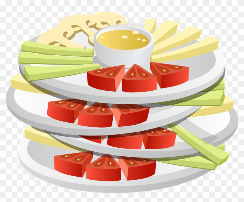 Snack Clipart Plate Food - Snacks Vector Png #563303
