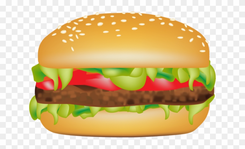 Sandwich Clipart Kid Food - Burger And Fries Clipart #563327