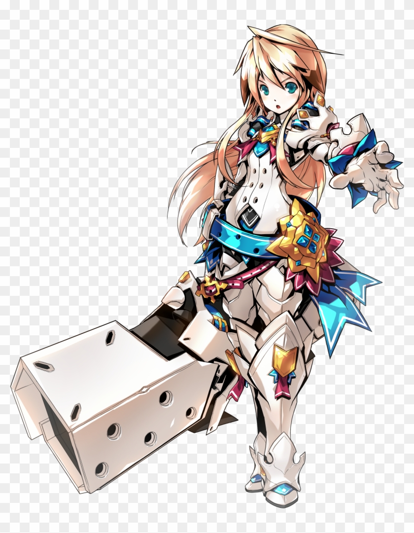 Idea 1 Uses A Cannon As The Main Weapon, But Also Uses - Elsword Chung Iron Paladin #563367