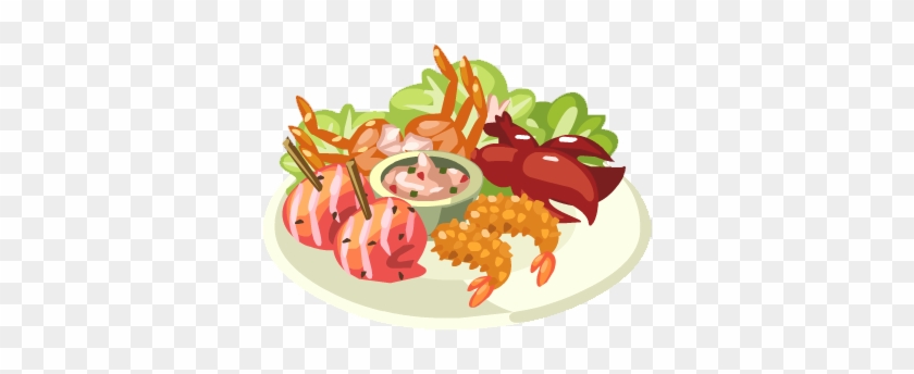 Clipart Seafood Plate - Seafood Platter Clipart #563398
