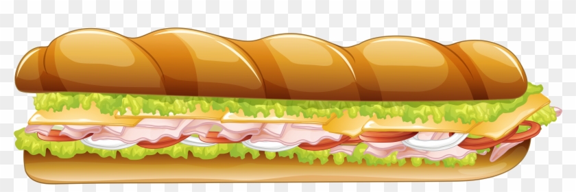 Sandwich Clipart Vector - Long Sandwich Png #563414