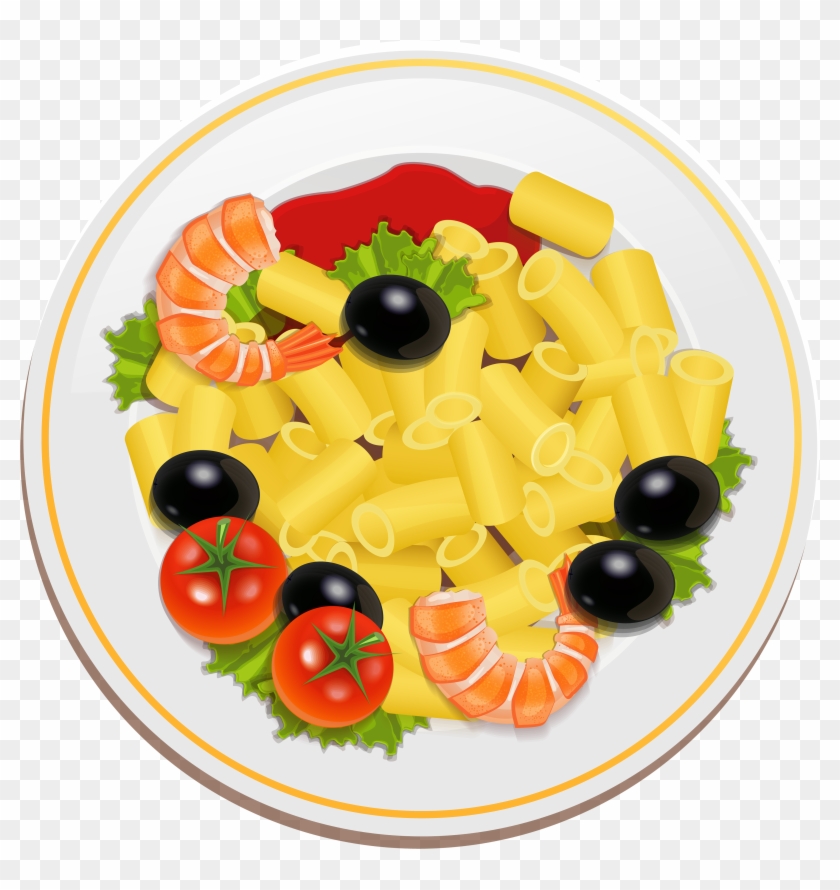 Clipart Absolutely Smart Pasta Clipart With Shrimps - سكرابز أكل #563430