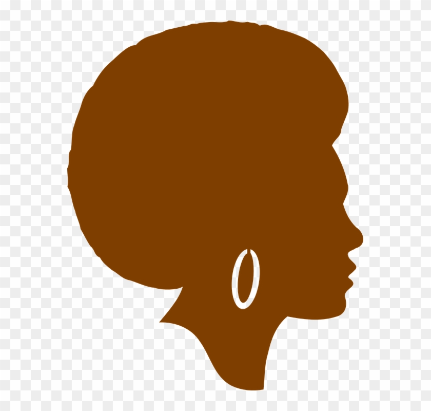 African American Woman Clipart - Black Woman Silhouette Png #563486