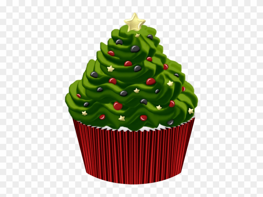 Christmas Cupcake Clipart Gateauxtubesnoel Clip Art - Cupcake #563500