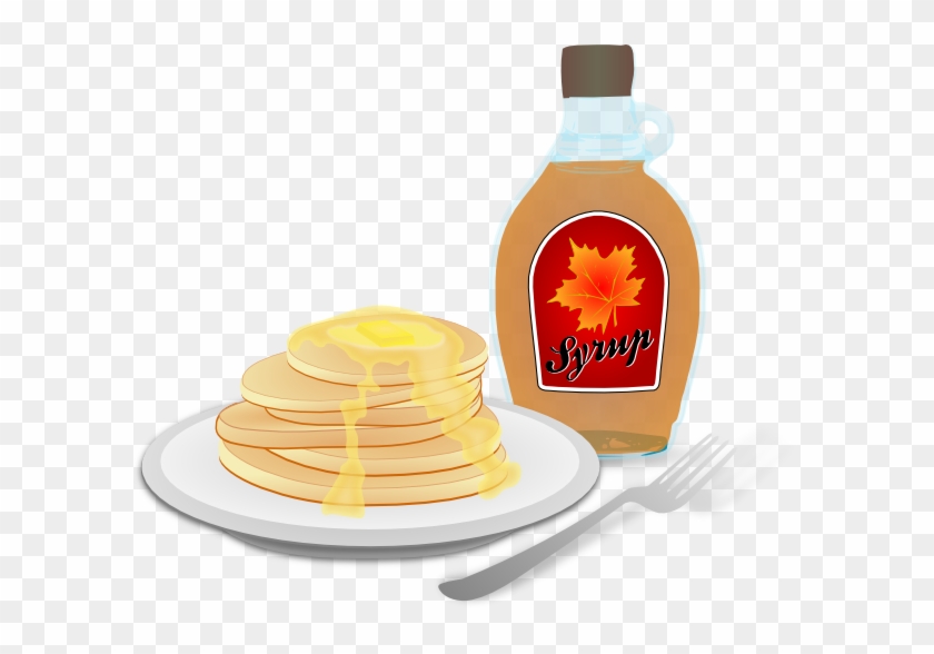 Breakfast Plate Clipart - Pancakes With Syrup Clipart #563501