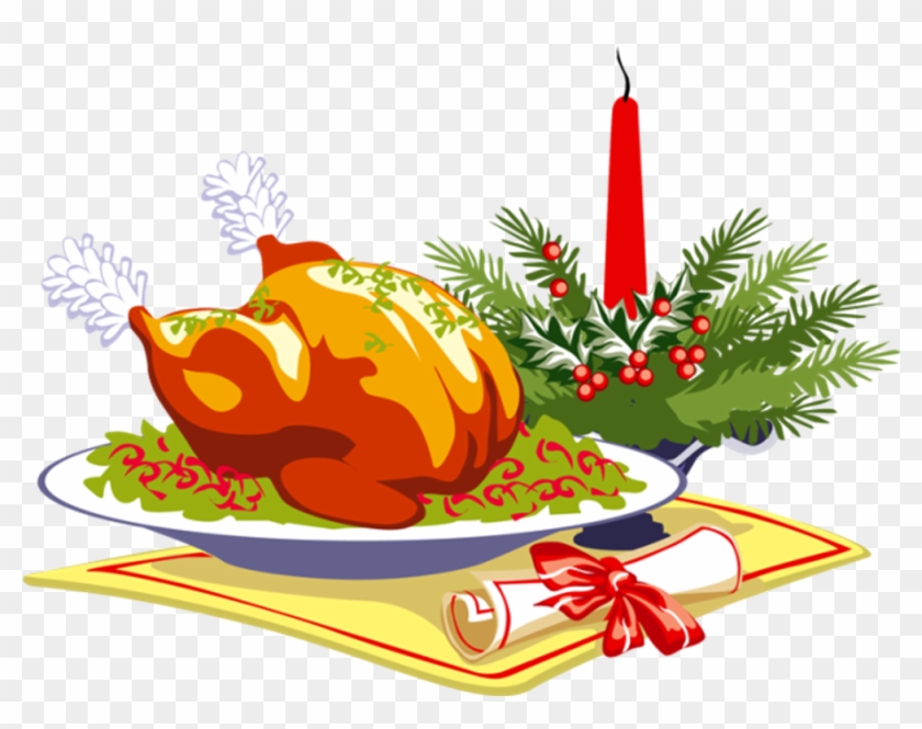 28 Collection Of Christmas Dinner Clipart Png - Thanksgiving Dinner Greeting Card #563528