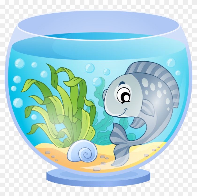 Aquarium Cartoon Goldfish - Cartoon Images Of Fish Aquarium #563616