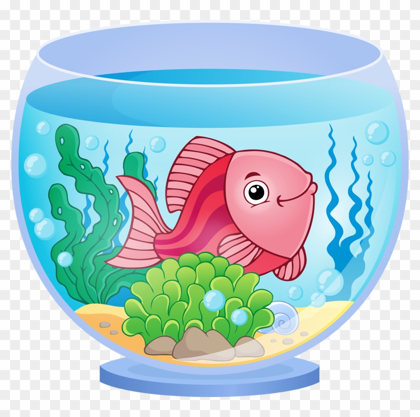 Fish Kiss Clip Art - Fish In Aquarium Clipart #563628