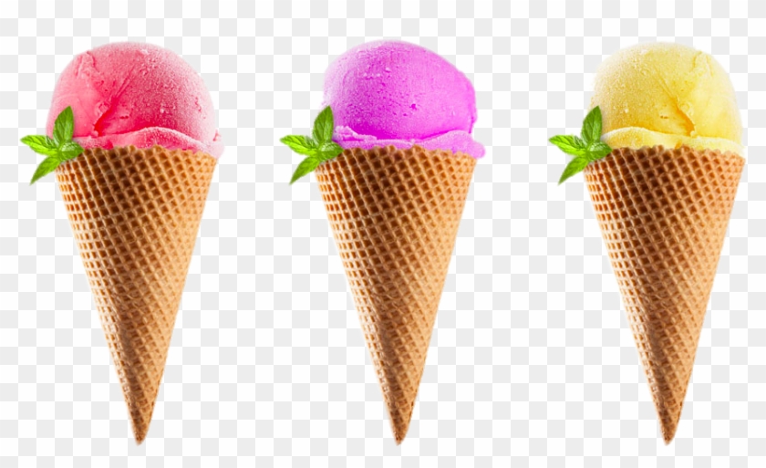 Ice Cream Cone Sundae - Cone Ice Cream Hd Image Download #563919