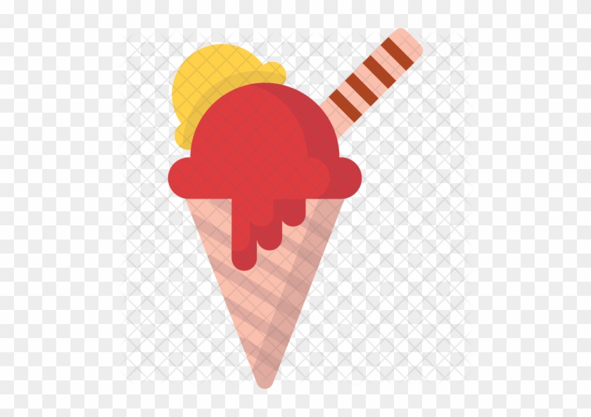 Ice-cream Cone Icon - Ice Cream Cone #563988