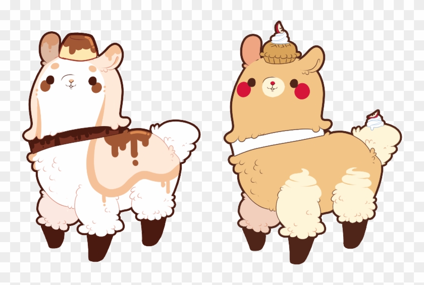 28 Collection Of Cute Pudding Drawings - Chibi Alpaca #564094