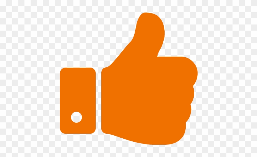 Thumb Signal Computer Icons Font Awesome - Orange Thumbs Up #564680