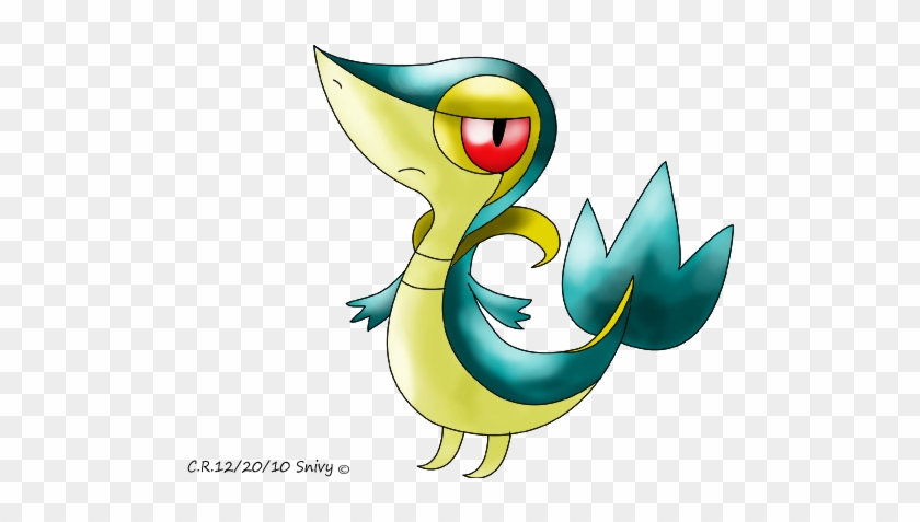 Snivy Shiny Old Sugimori Style By Phatmon - Pokemon Shiny Snivy Png #564761