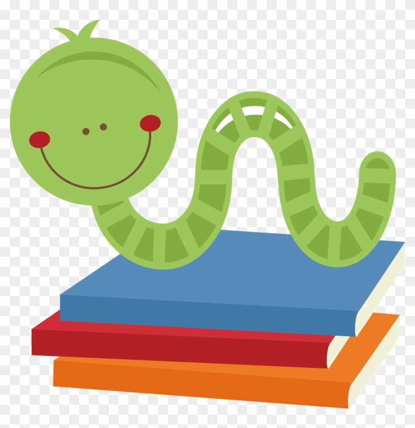 For My Layout I Used One Of The Many Fabulous School - Cute Book Worm Clipart #564792