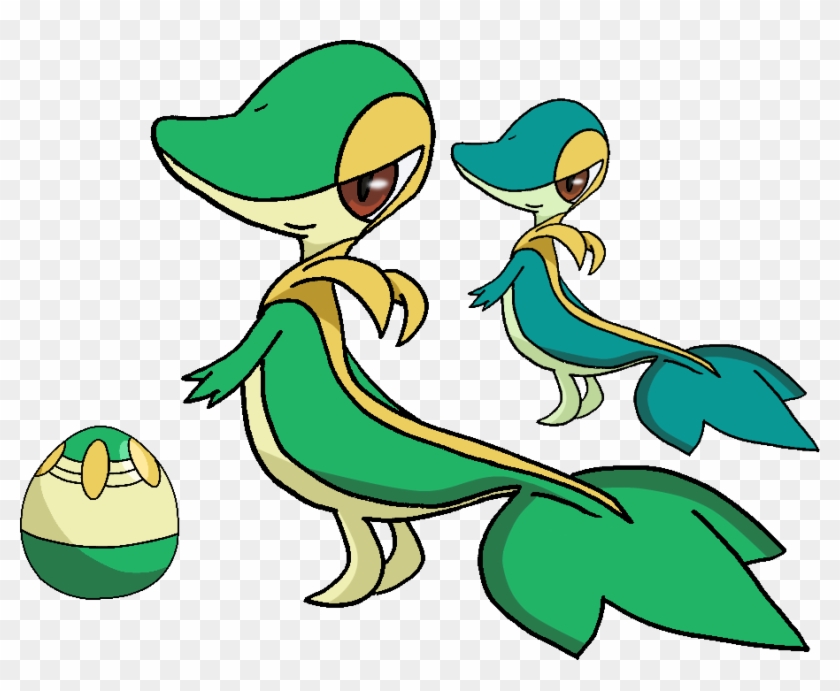 495 - Snivy - Art V - 2 By Tails19950 - Pokemon Snivy Egg #564828