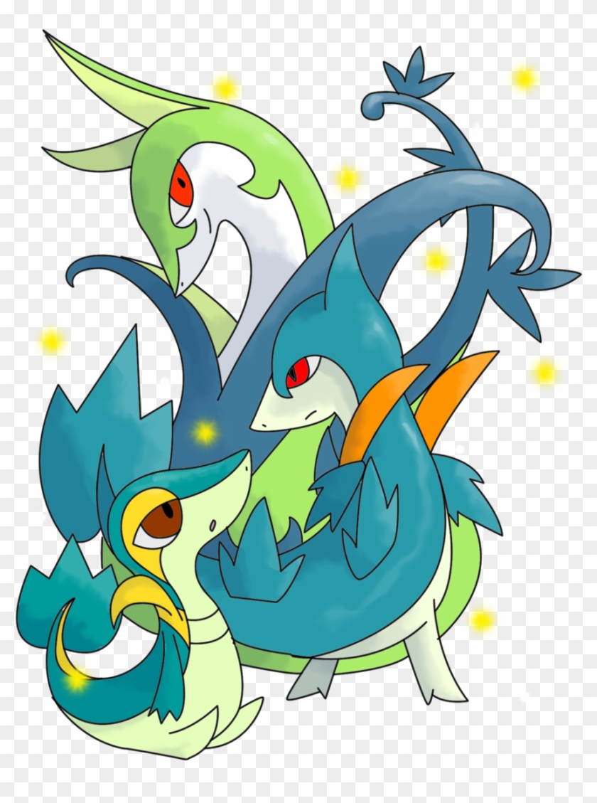 Pokemon Shiny Snivy Evolution #564845