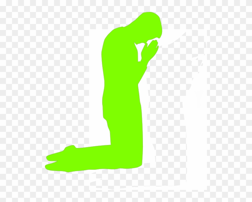 This Free Clip Arts Design Of Praying Man - Silhouette #564907