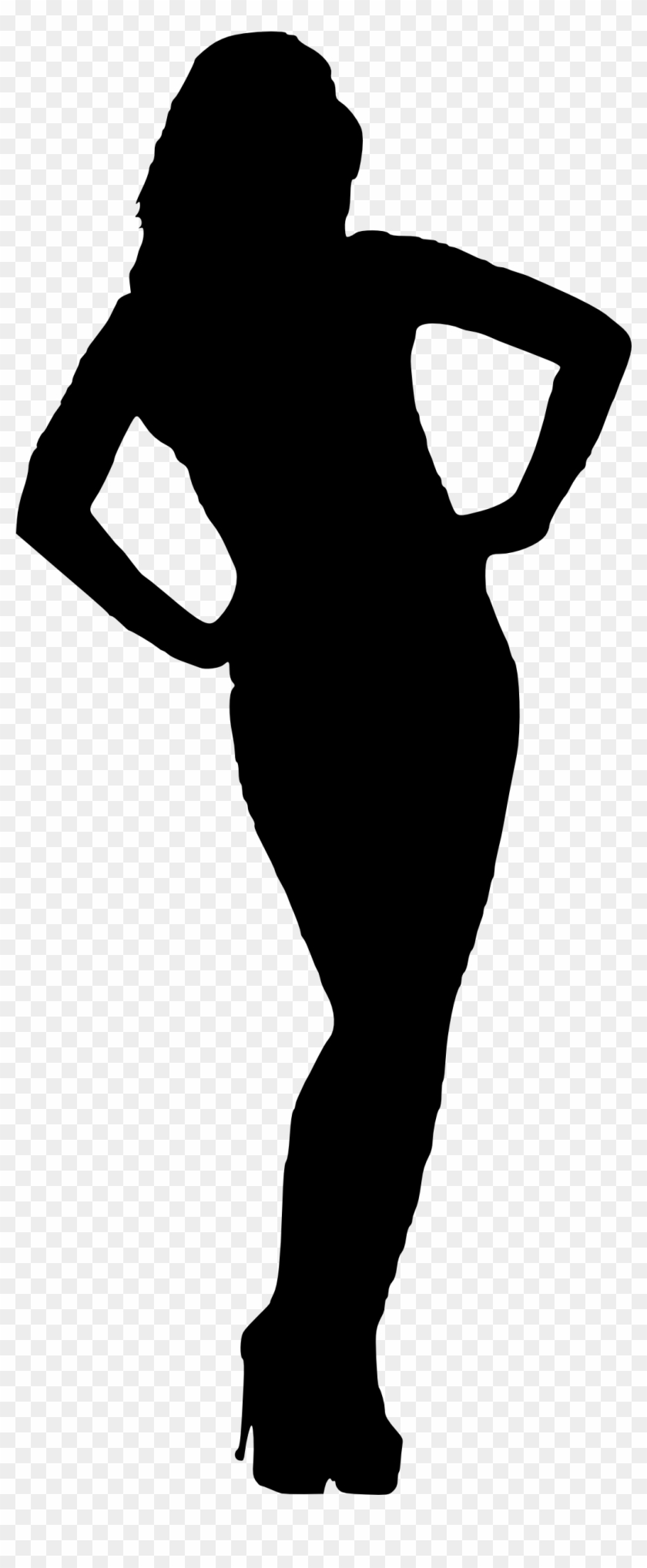 Free Download - Sexy Girl Silhouette Png #564932