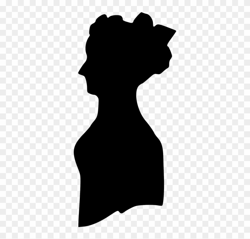 Head, Old, Black, Profile, Lady, Silhouette, Female - Silhouette Of A Old Woman #565033