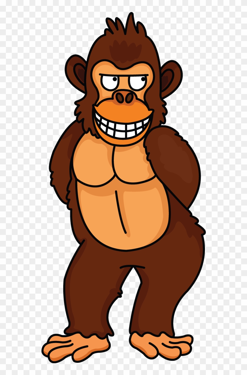 And Drawissimo Kids Draw And Enjoy On Google - Cartoon Gorilla Transparent  - Free Transparent PNG Clipart Images Download