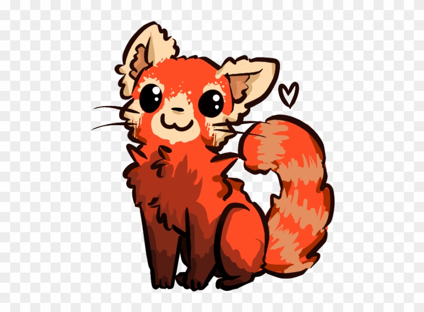 Drawn Red Panda Transparent - Kawaii Anime Red Panda #565178