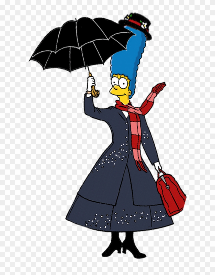 Marge Simpson As Mary Poppins By Darthranner83 - Mary Poppins Clip Art #565312