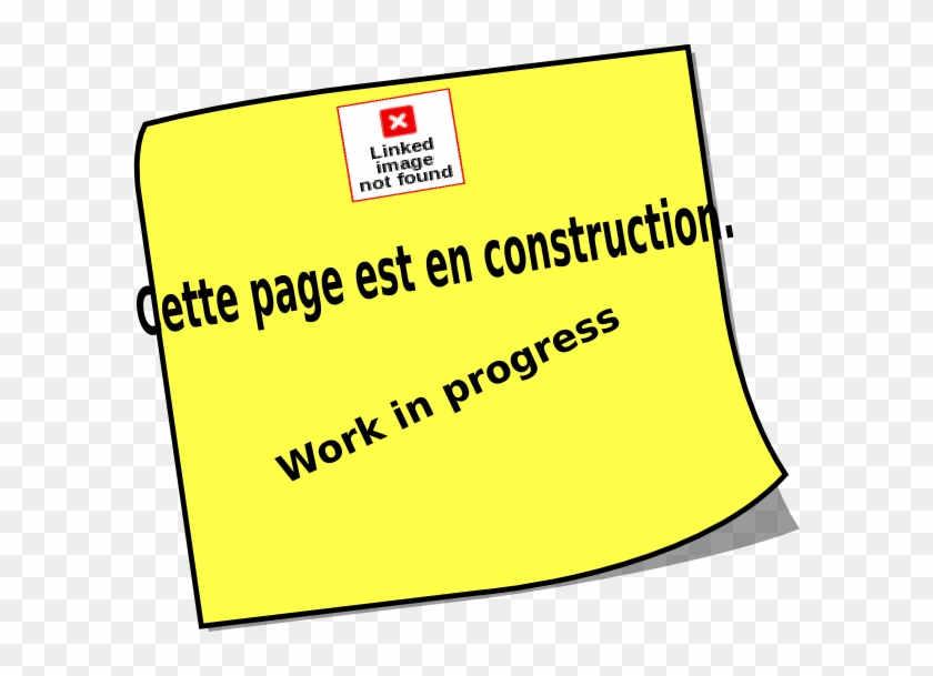 Work In Progress French Logo Clip Art Vector Online - Clip Art #565442