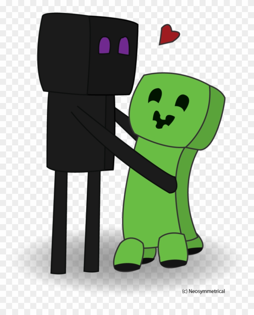 Creepers Just Wanna Have Hugs By Xxnerukaxx - Minecraft Creeper And Enderman Hug #565454