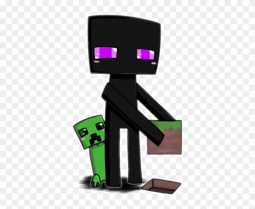 Enderman And Creeper Chibi - Chibi Enderman And Creeper #565456