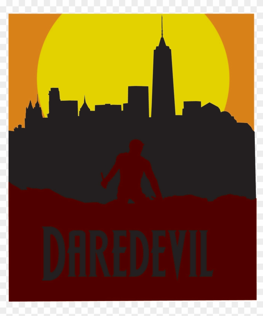 Daredevil Minimalist Poster - Silhouette #565465