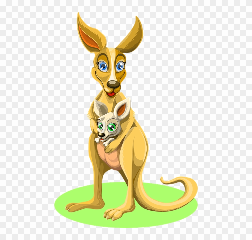 Kangaroos Cartoon 3, Buy Clip Art - Imagenes De Canguro #565485