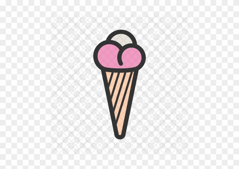 Icecream Cone Icon - Ice Cream #565529