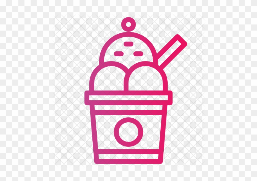 Ice-cream Icon - Vector Graphics #565546