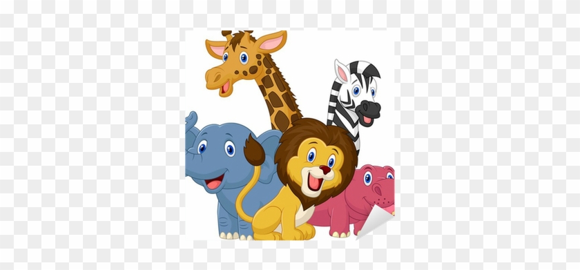 Cartoon Baby Animal Group - Free Transparent PNG Clipart Images Download
