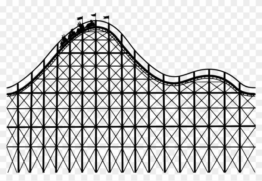 Roller Coaster Line Art - Roller Coaster Clipart #565578