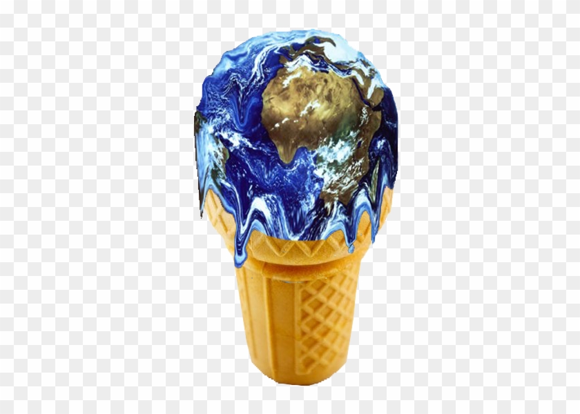 Depiction Of The Earth As Ice Cream Because Of Global - Earth #565880